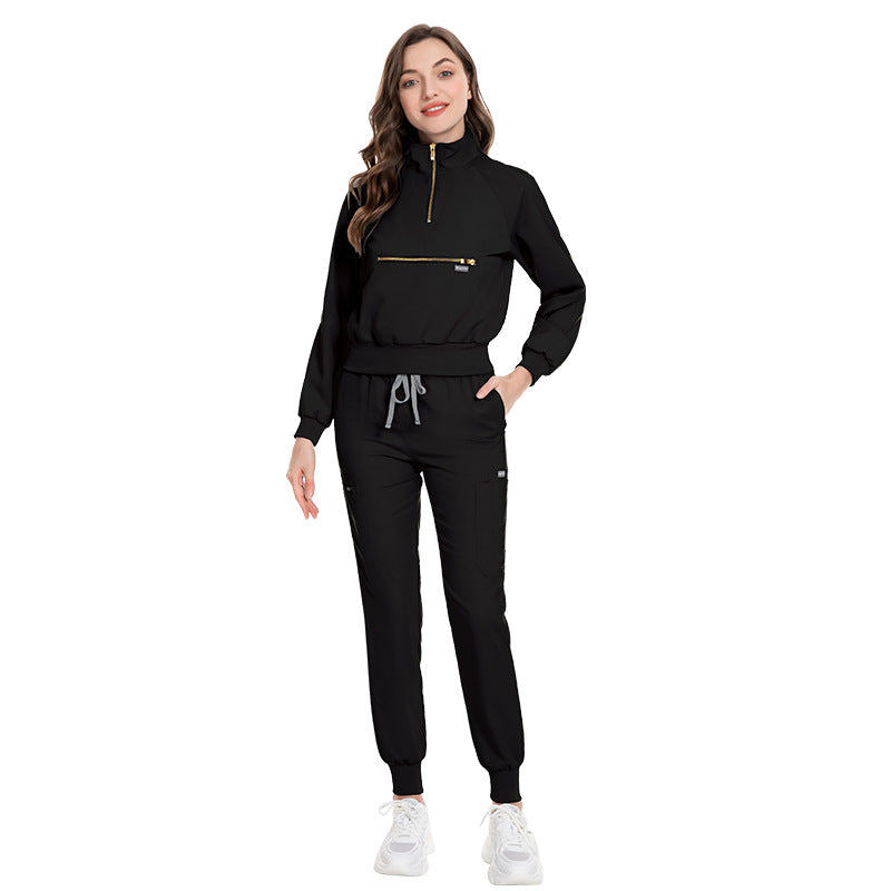 Women's Premium Jogging Suit - Stretch Nurse Style Tracksuit Set