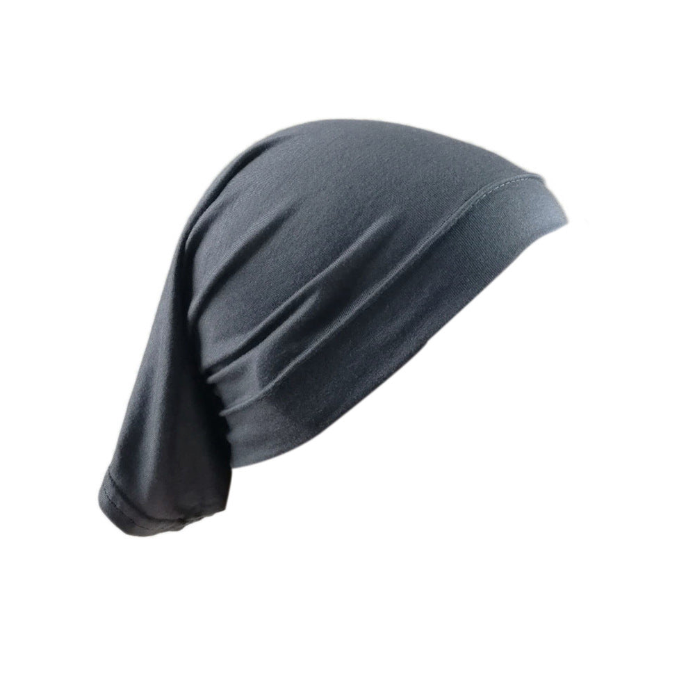 Modal Monochrome Hijab Cap - Elastic Cotton Inner Bonnet