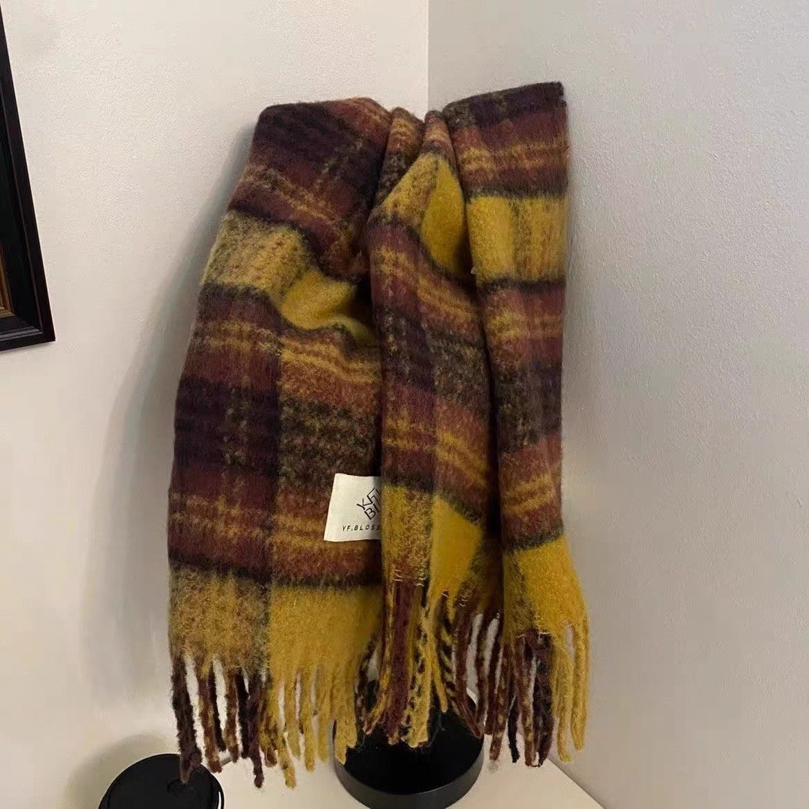 Women's Plaid Winter Scarf