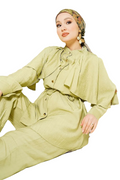 2-Pieces Modest Co-ord Set with Gold Buttons