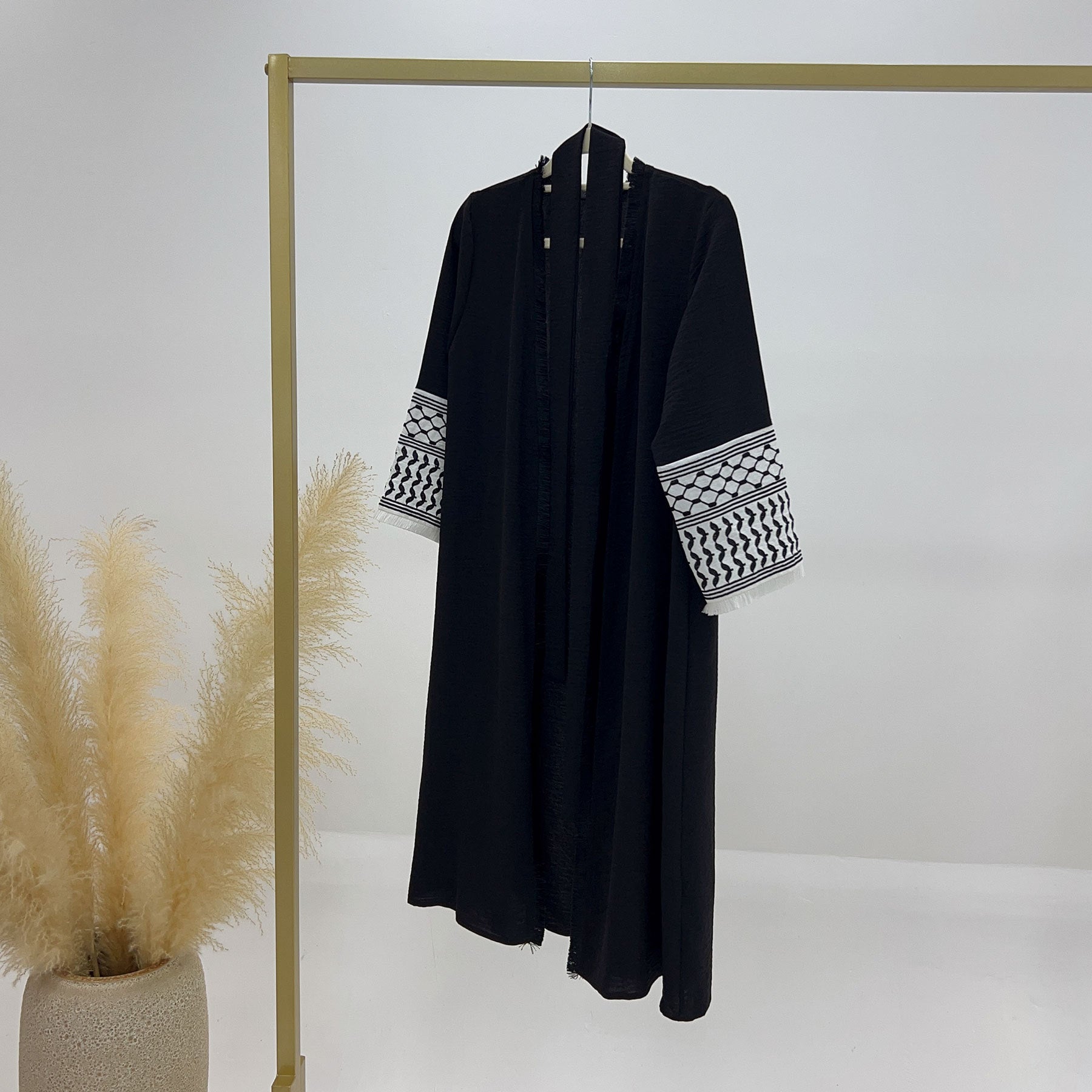 Children's Embroidered Tassel Abaya