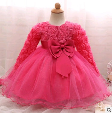 Langärmliges Brautkleid für Kinder