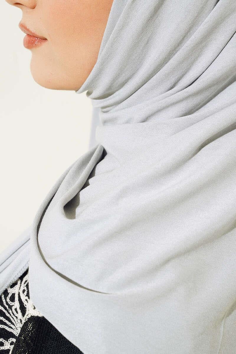 Plain Combed Cotton Hijab Shawl — Stone & Tile
