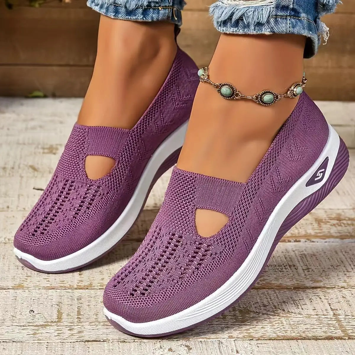 Women’s Walking Shoes Soft Bottom Casual Mesh Shoes