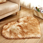 Plush Heart Shaped Non-Slip Fluffy Rug, Living Room Decor