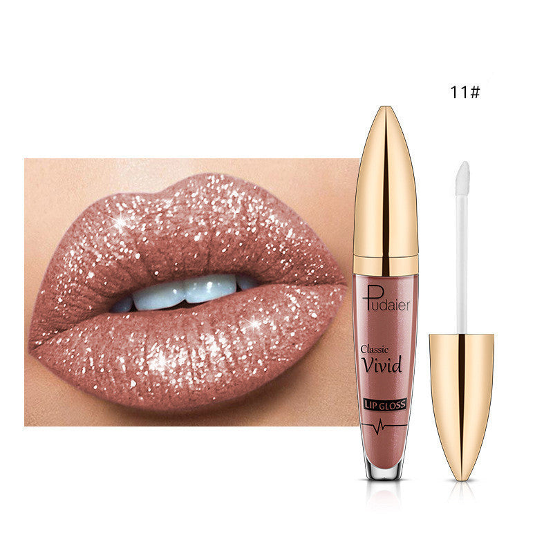 Pudaier Glitter Flip Matt Schimmer Lipgloss