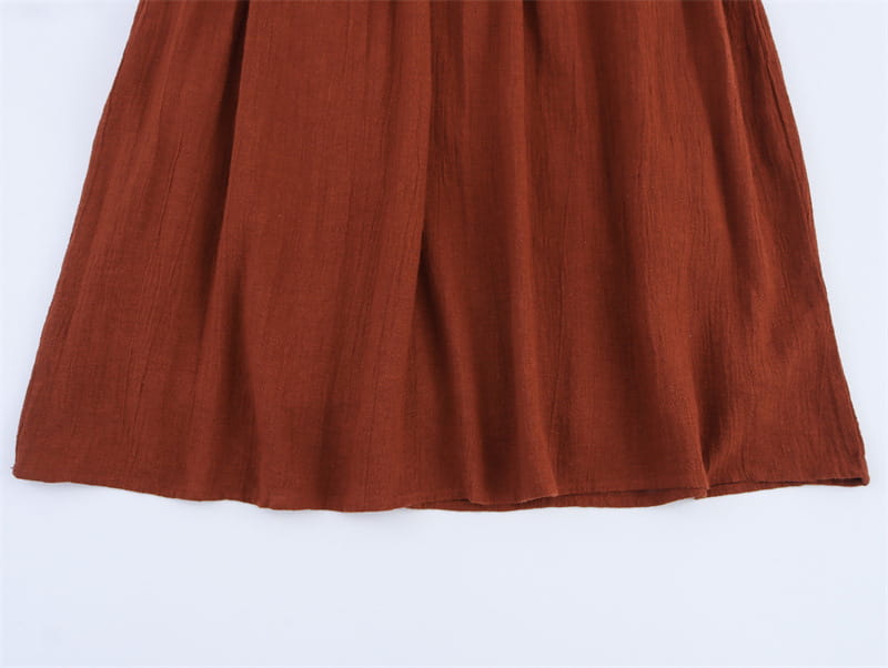 Women’s Embroidered Crew Neck Short Dress