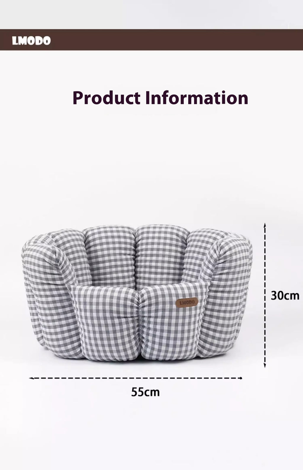 Classic Plaid Pet Bed - All Season Comfort