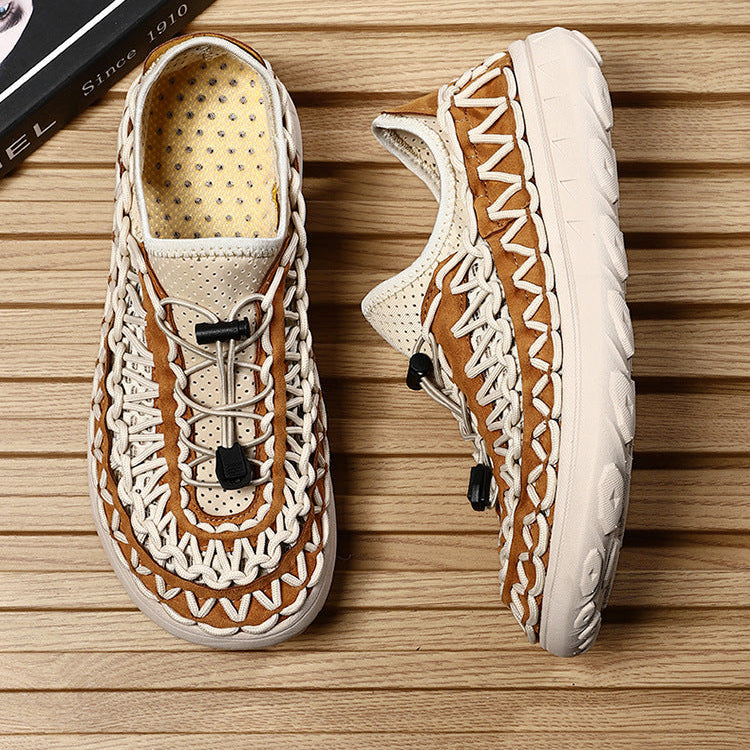 Men's Breathable Mesh Slip-On Shoes – Hollow-Out Summer Loafers