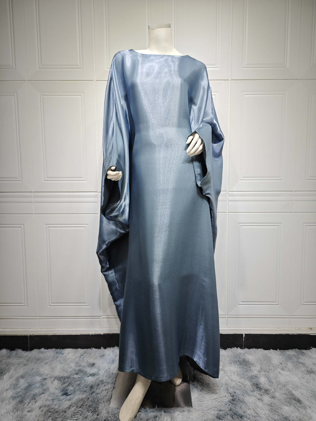 Silk Shimmer Abaya Cape - Middle Eastern Cinched Modest Fashion