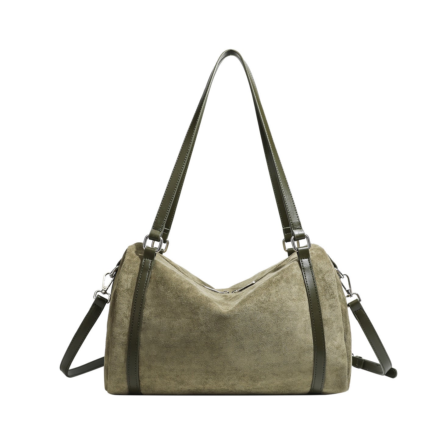 Retro Suede Tote Bag | Large Capacity Crossbody Shoulder Bag