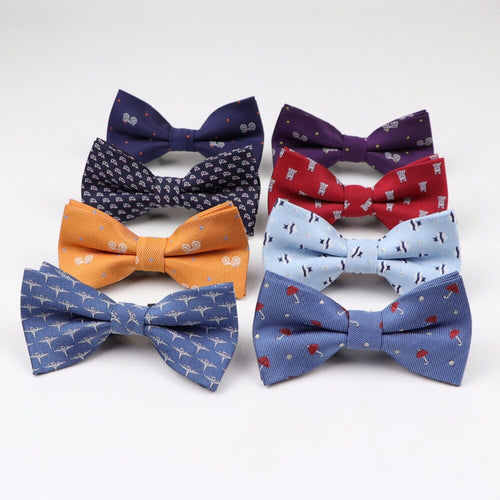 Premium Jacquard Bow Tie for Children | Floral Pattern