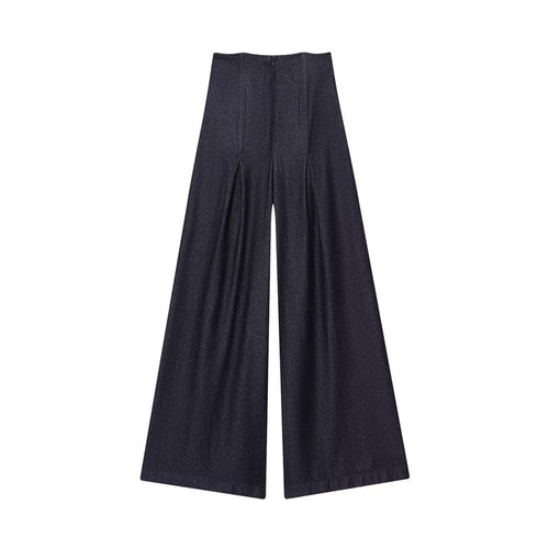 Ultra High-Waist Wide Leg Jeans | Stone-Washed Modest Denim | neomodest