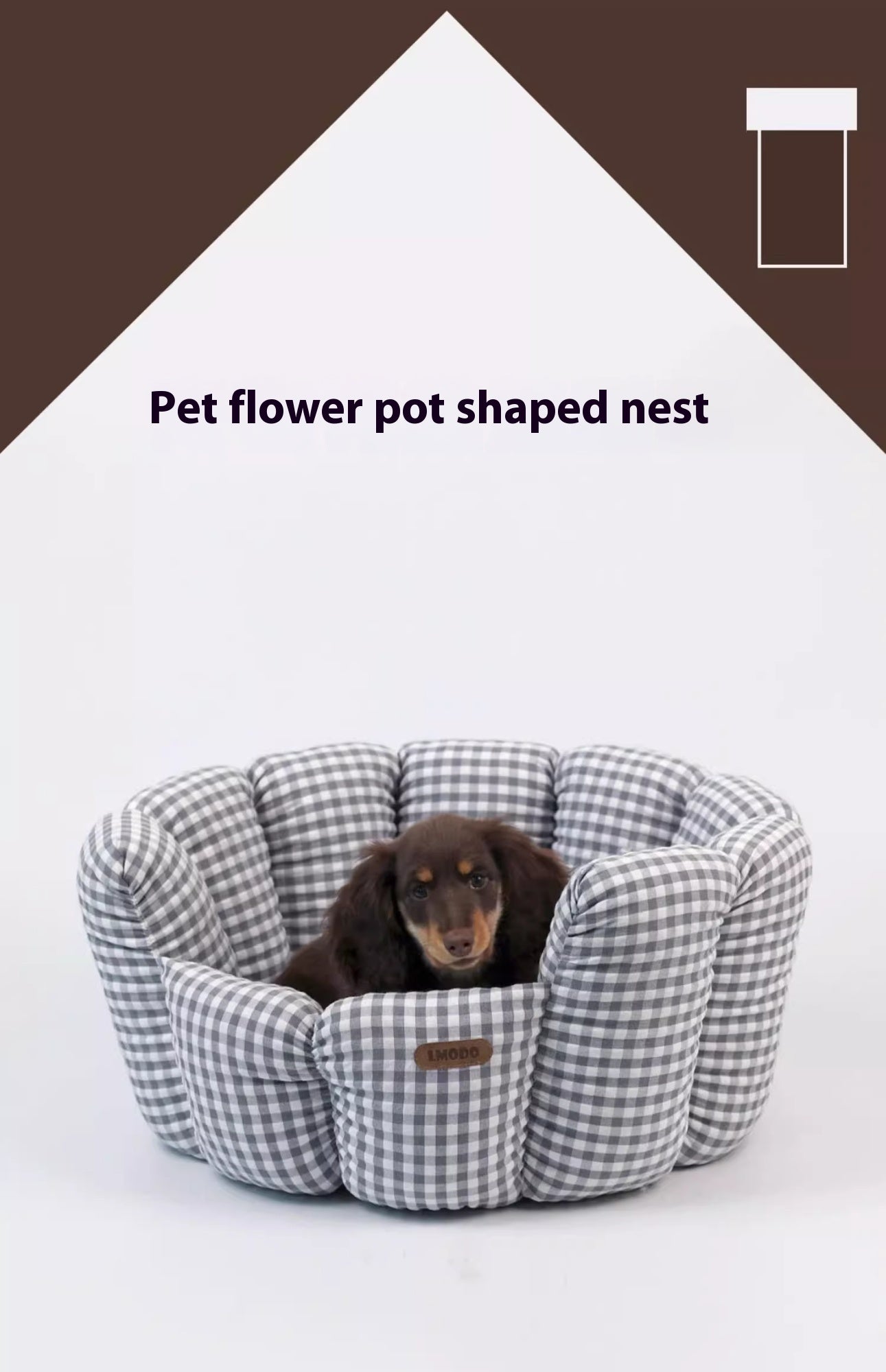 Classic Plaid Pet Bed - All Season Comfort