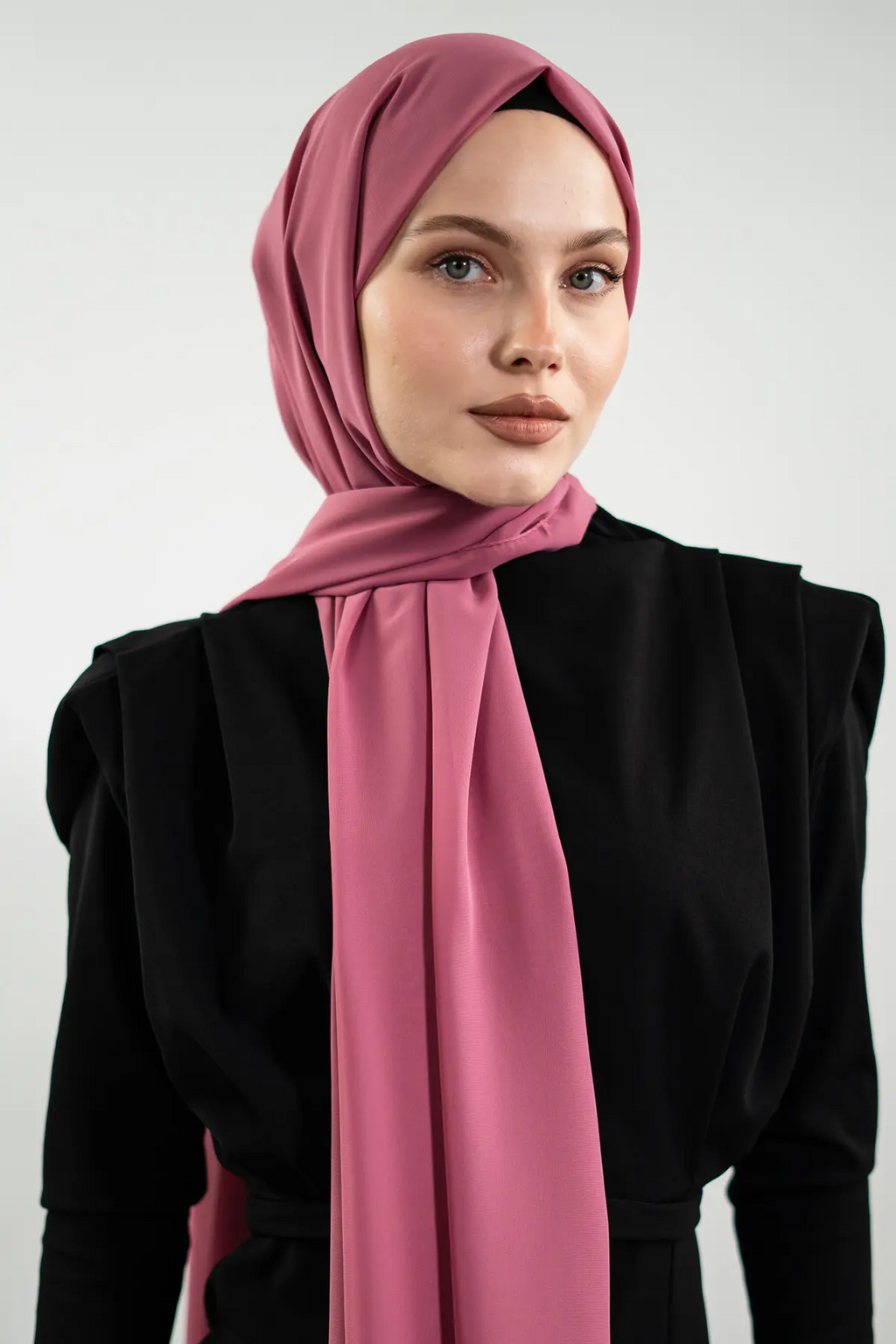 Rose Pink Chiffon Hijab|NEOMODEST