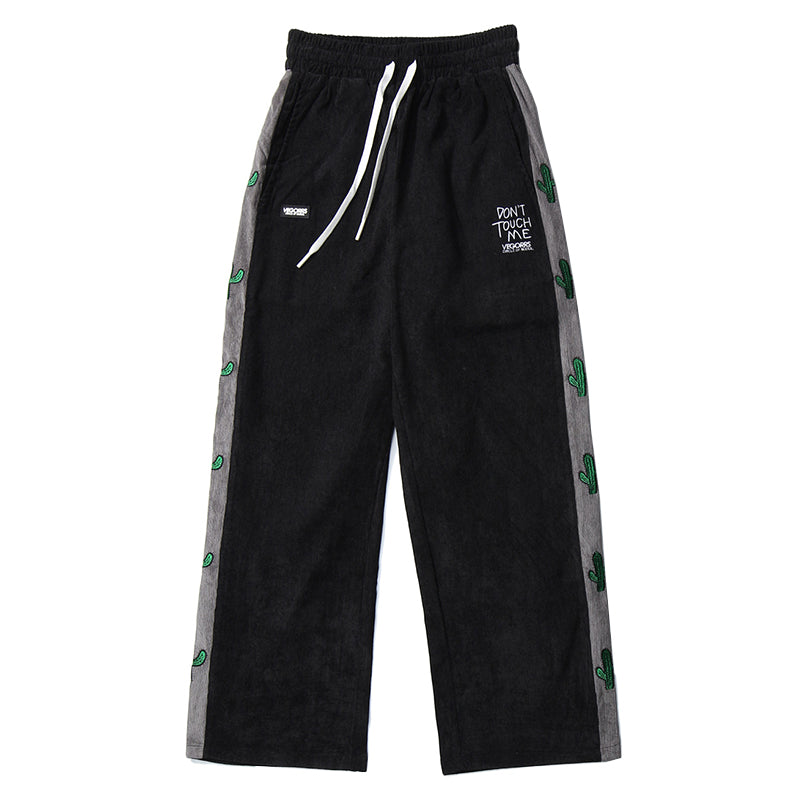 Corduroy Wide-Leg Trousers - Relaxed Fit