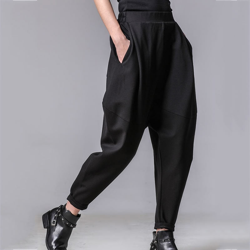 Pleated Tapered Trousers - Lightweight Nylon