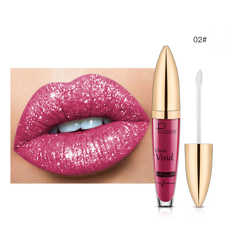 Pudaier Glitter Flip Matt Schimmer Lipgloss
