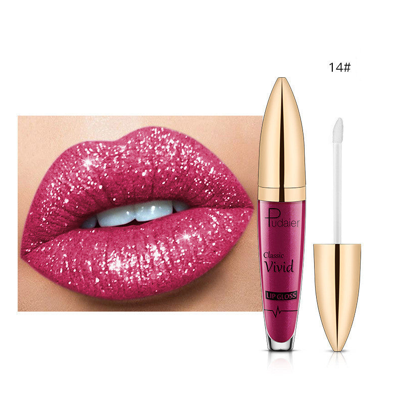 Pudaier Glitter Flip Matt Schimmer Lipgloss