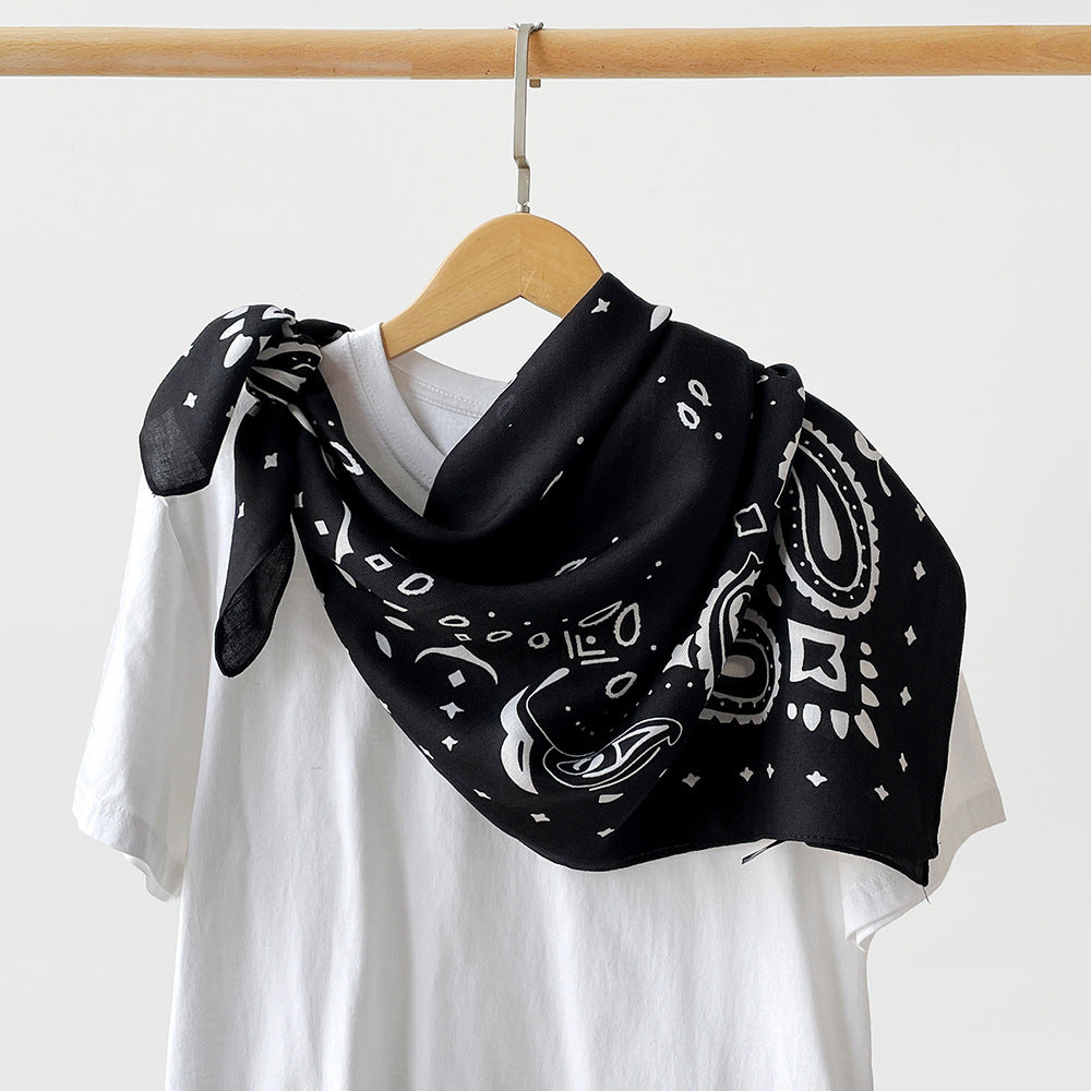 Paisley Silk Square Scarf | 90x90cm Luxury Herringbone