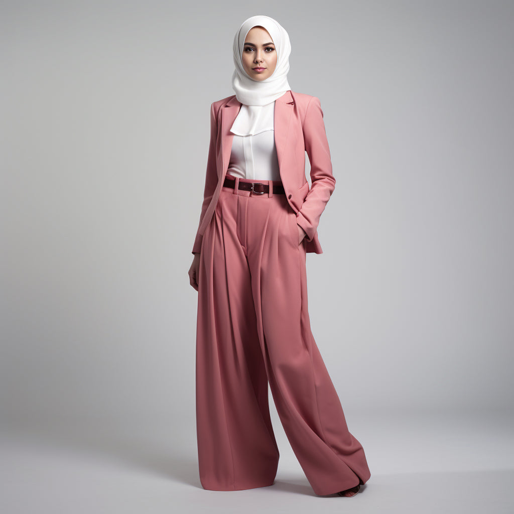 Blush Pink Modest Corporate Outfit