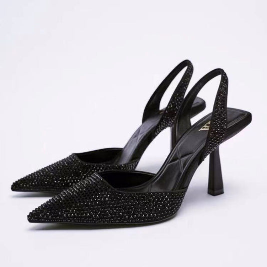 Ladies' Evening Shoes, Party Sandals, Women's High Heel Pointed Toe Shoes