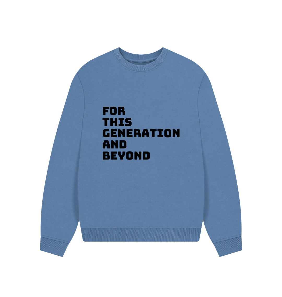 Solent Oversized Slogan Jumper