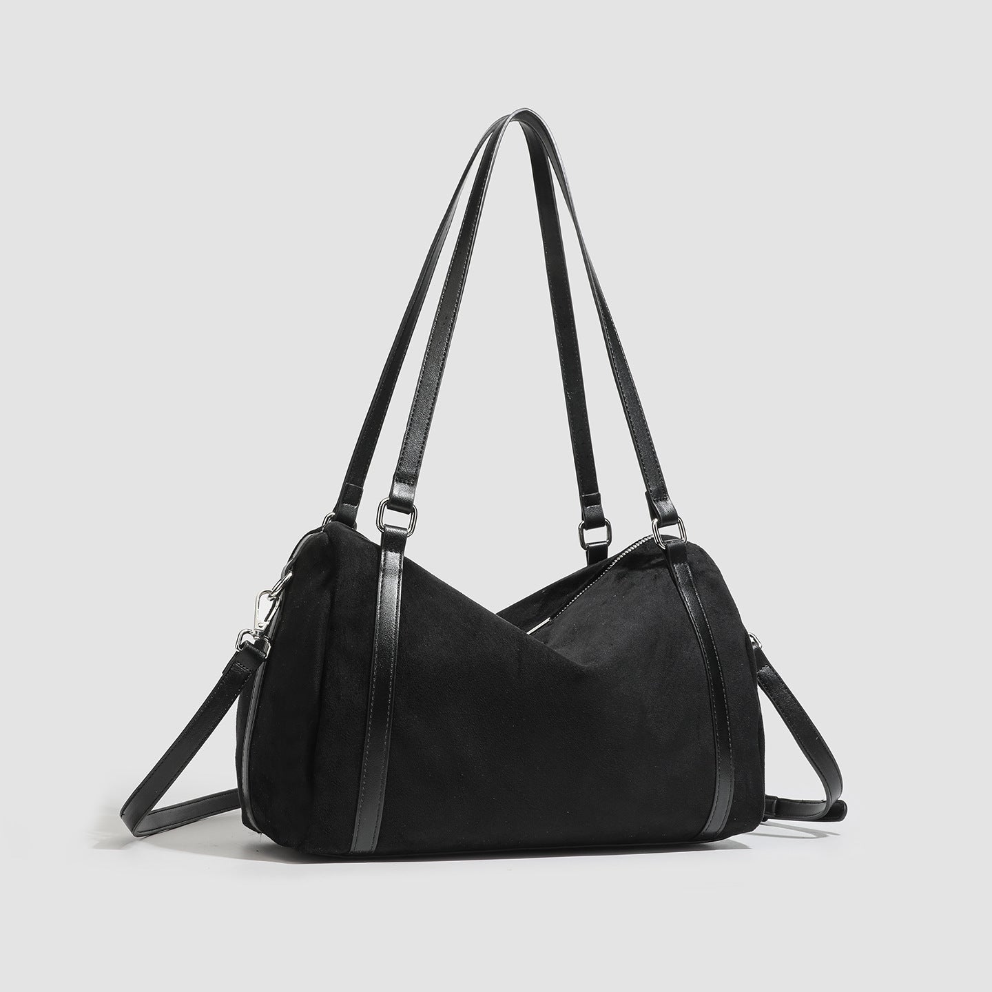 Retro Suede Tote Bag | Large Capacity Crossbody Shoulder Bag