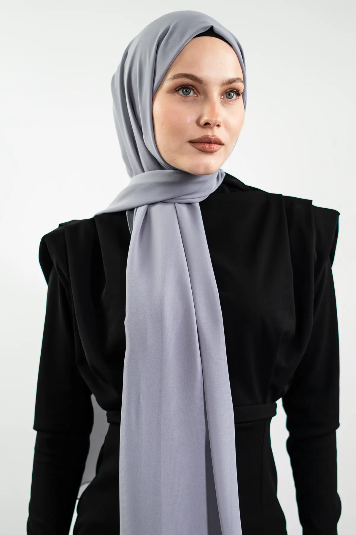 Chiffon Grey Hijab| NEOMODEST