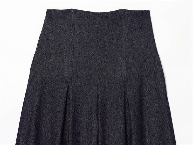 Ultra High-Waist Wide Leg Jeans | Stone-Washed Modest Denim | neomodest