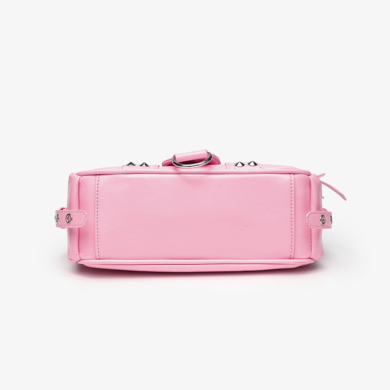 Street Style Crossbody Bag | Edgy Biker Shoulder Bag