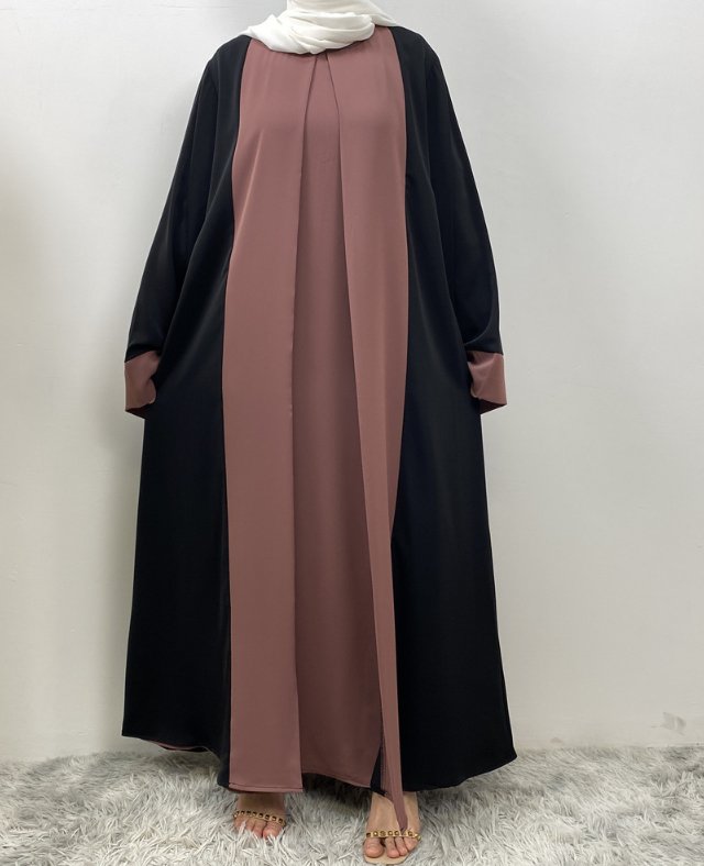 Patchwork Two-Pieces Abaya Set