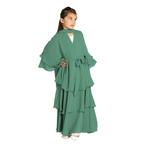 Children's Elegant Three-layer Chiffon Dress, Children's Hijab Dress