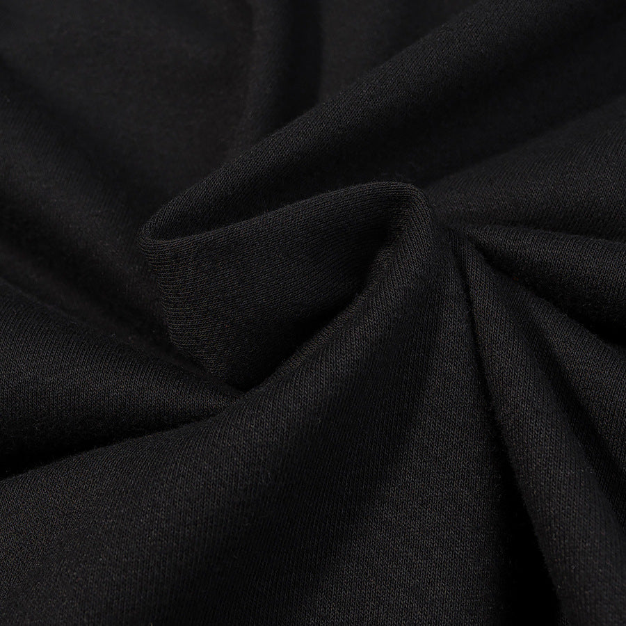 Black Rivet Detail Hooded Sweatshirt