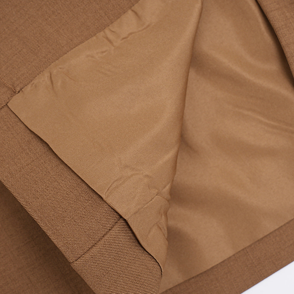 V-Neck Tailored Jacket & Trousers Set | Modest Luxury Suit