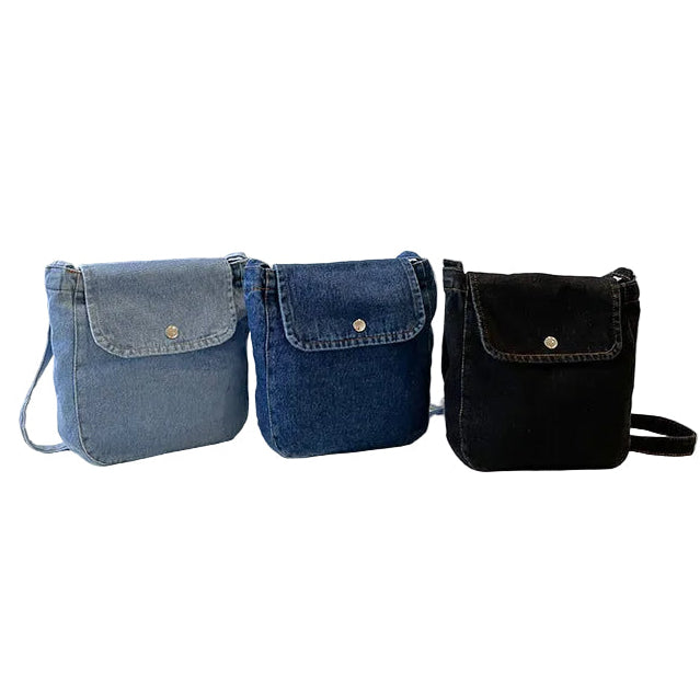 Denim Crossbody Bag - Urban Minimalist Shoulder Bag