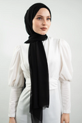 Classic Chiffon Black Hijab| NEOMODEST