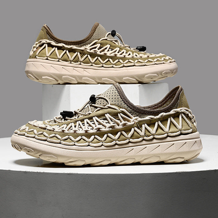 Men's Breathable Mesh Slip-On Shoes – Hollow-Out Summer Loafers