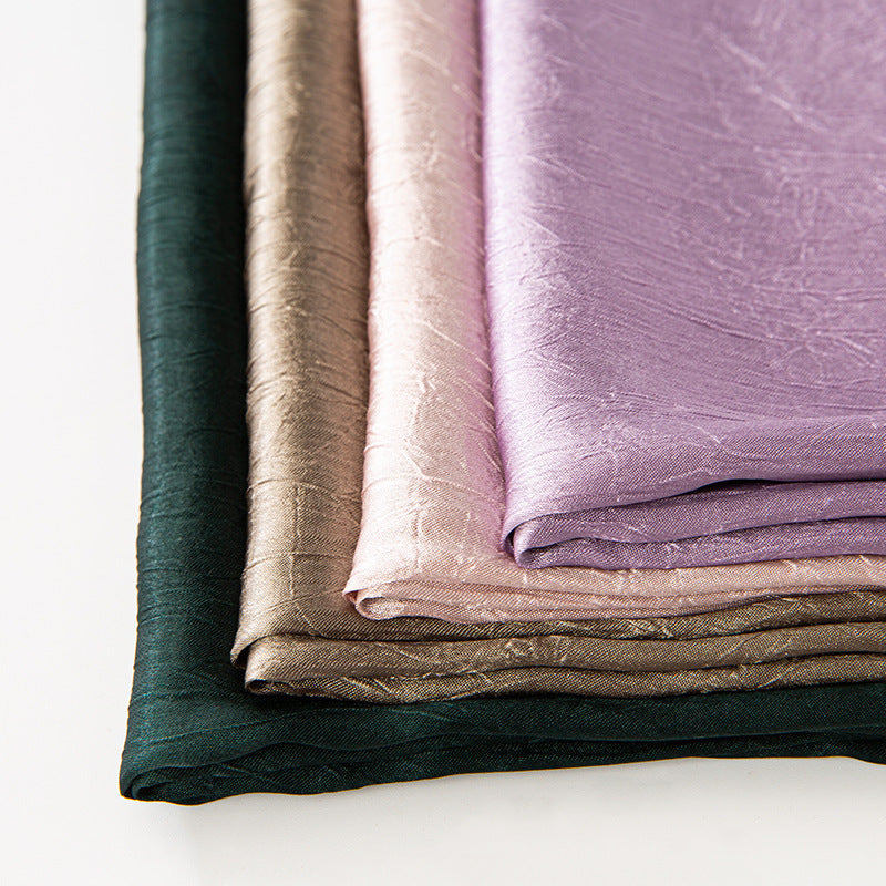 Crinkled Satin Scarf | Luxe Headscarf & Shawl