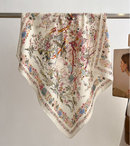Women's Luxury Mulberry Silk Scarf , Printed Square Scarf, Bandana