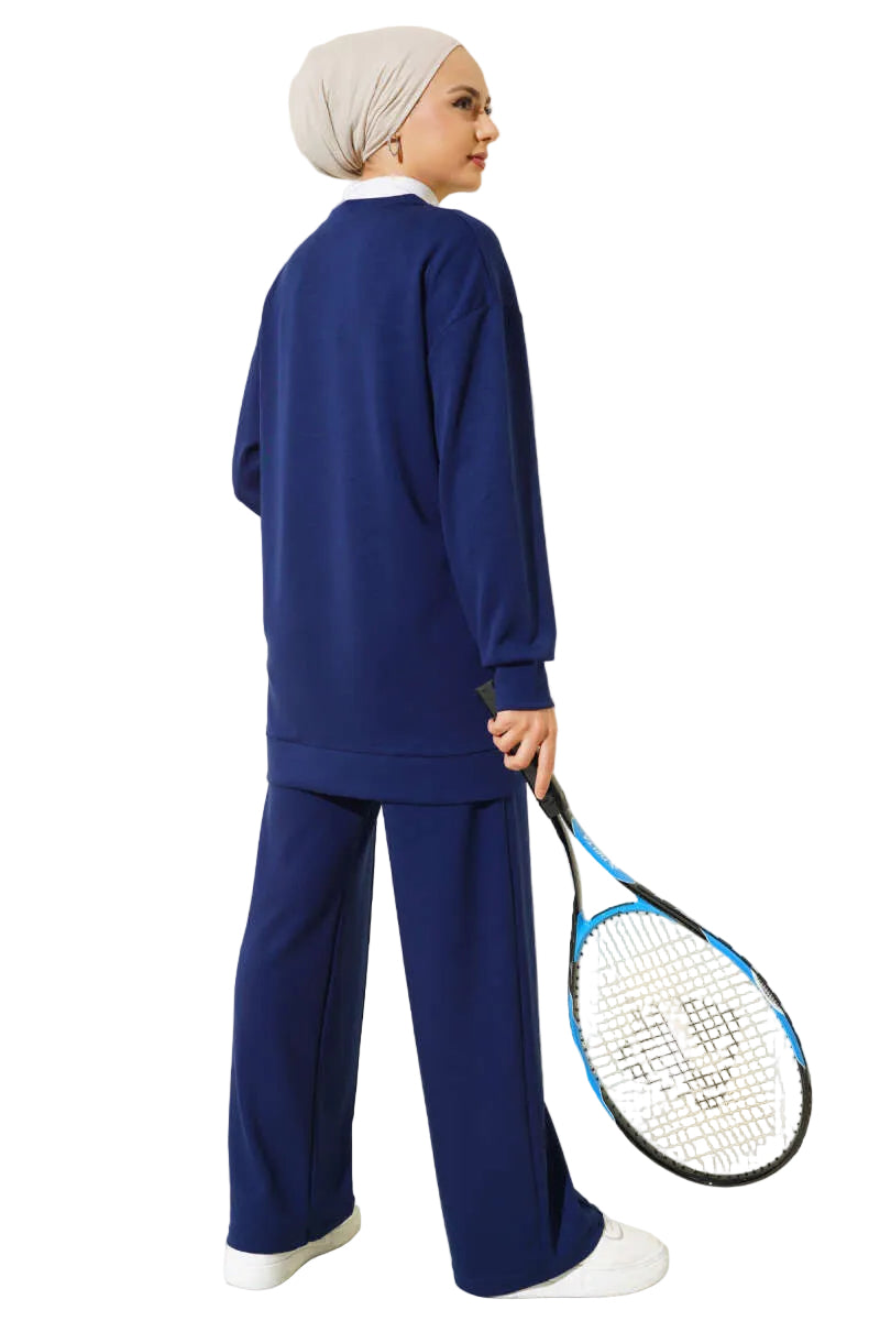 Modest Two-Piece Sports Set | Navy – neomodest