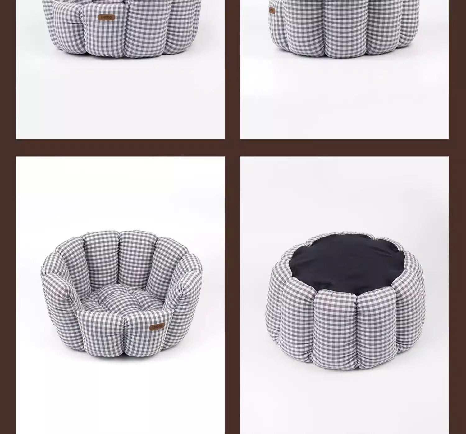 Classic Plaid Pet Bed - All Season Comfort