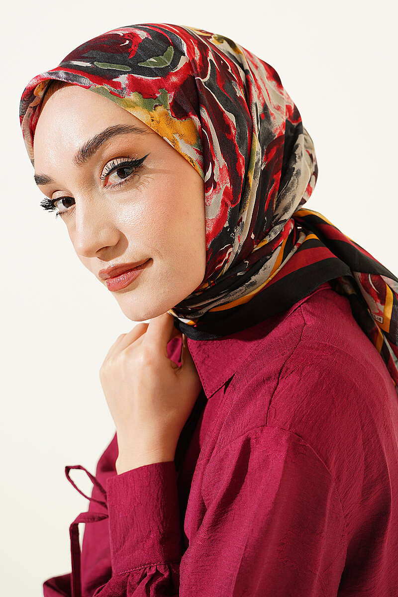 Patterned Premium Summer Square Scarf