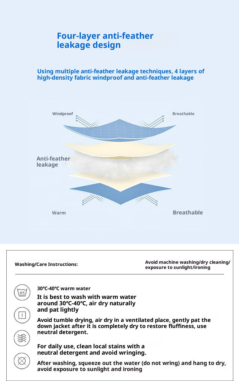 Premium Wool Double-Faced Overcoat with Detachable Down Lining