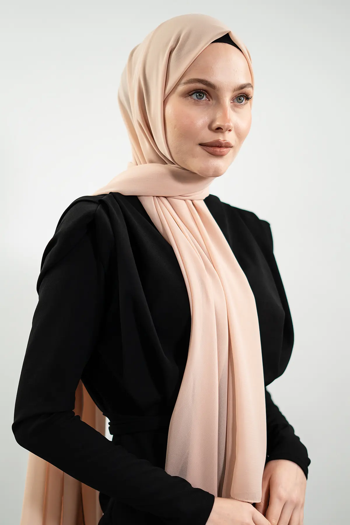 Chiffon Beige Hijab| NEOMODEST