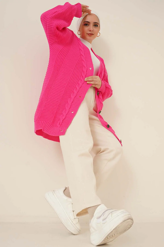 Luxury Pink Cardigan 