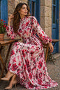 Floral Patterned Jessica Dress-White