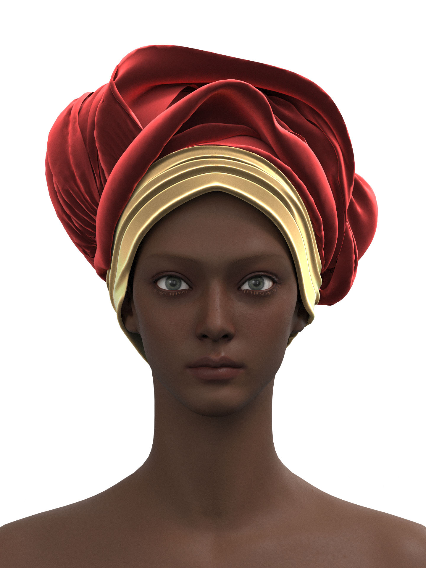 Afro Luxe Red Turban