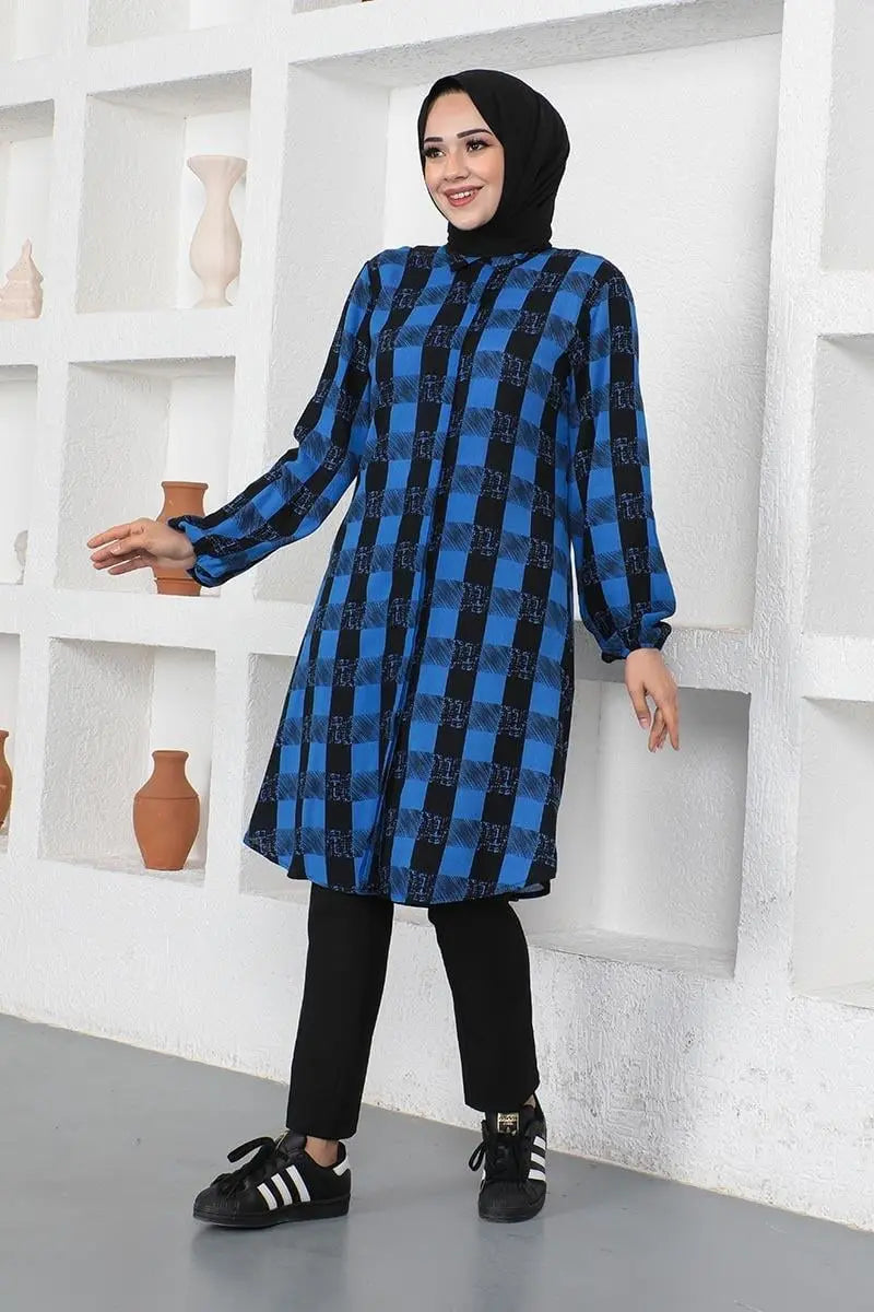 NEOMODEST London-Blue Tunic
