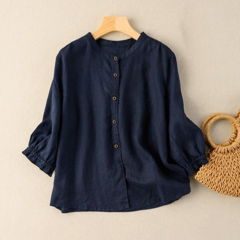 Damen Sommerbluse im Retro-Stil